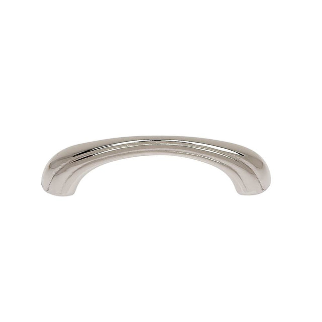 JVJ Hardware - Classic Collection Polished Nickel Finish 3'' c/c Melon Pull, Composition Solid Brass - Polished Nickel