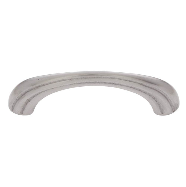 JVJ Hardware - Classic Collection Satin Nickel Finish 3'' c/c Melon Pull, Composition Solid Brass - Satin Nickel