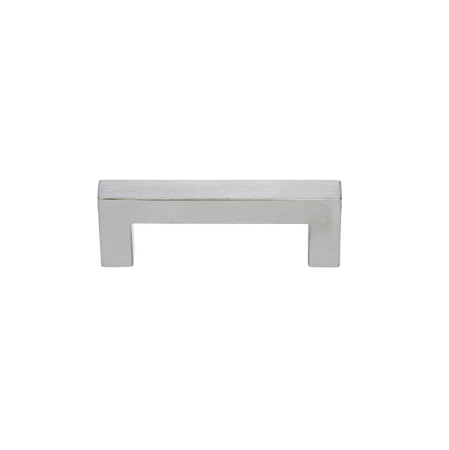 JVJ Hardware - Palermo II Collection Stainless Steel Finish 96 mm c/c Squared Thick Bar Pull w/ Posts At End, Composition Stainless Steel (14mm diameter) - Stainless Steel