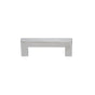 JVJ Hardware - Palermo II Collection Stainless Steel Finish 96 mm c/c Squared Thick Bar Pull w/ Posts At End, Composition Stainless Steel (14mm diameter) - Stainless Steel
