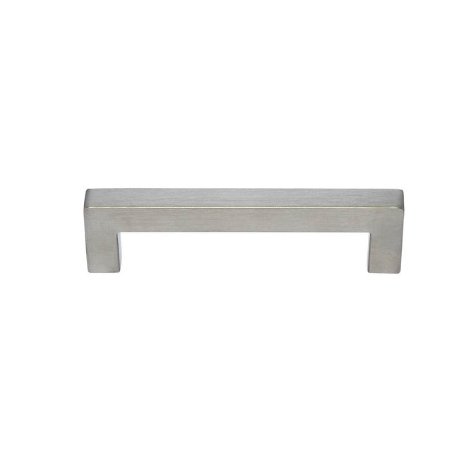 JVJ Hardware - Palermo II Collection Stainless Steel Finish 128 mm c/c Squared Thick Bar Pull w/ Posts At End, Composition Stainless Steel (14 mm diameter) - Stainless Steel