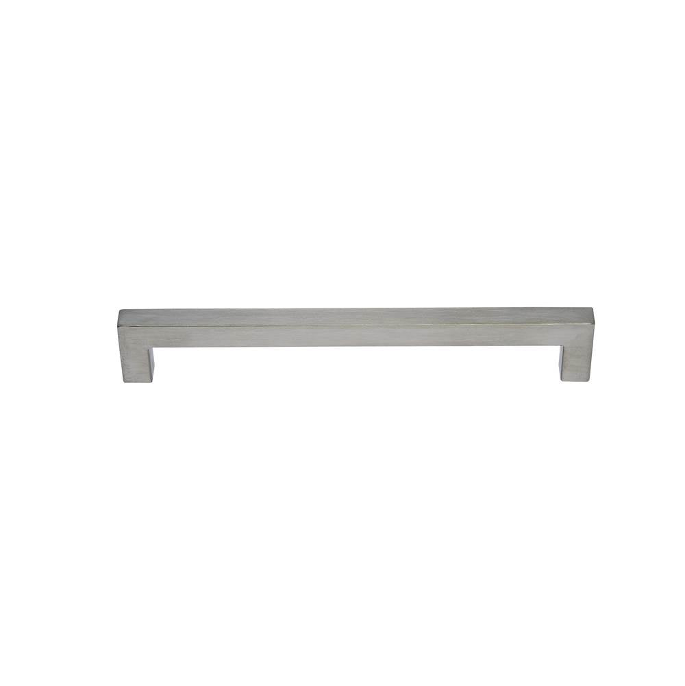 JVJ Hardware - Palermo II Collection Stainless Steel Finish 224 mm c/c Squared Thick Bar Pull w/ Posts At End, Composition Stainless Steel (14mm diameter) - Stainless Steel