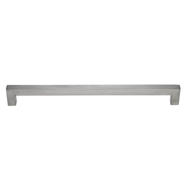 JVJ Hardware - Palermo II Collection Stainless Steel Finish 304 mm (11- 15/16'') c/c Squared Thick Bar Pull w/ Posts At End, Composition Stainless Steel - Stainless Steel