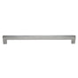JVJ Hardware - Palermo II Collection Stainless Steel Finish 304 mm (11- 15/16'') c/c Squared Thick Bar Pull w/ Posts At End, Composition Stainless Steel - Stainless Steel