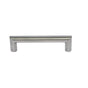 JVJ Hardware - Palermo II Collection Stainless Steel Finish 128 mm c/c Rounded Thick Bar Pull w/ Posts At End, Composition Stainless Steel (15mm diameter) - Stainless Steel