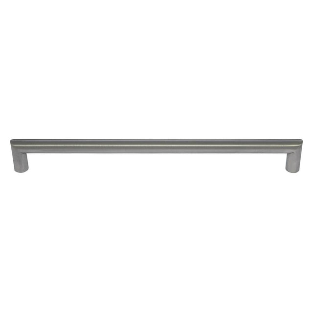 JVJ Hardware - Palermo II Collection Stainless Steel Finish 12'' (304.8mm) c/c Rounded Thick Bar Pull w/ Posts At End, Composition Stainless Steel (15 mm diameter) - Stainless Steel