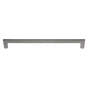 JVJ Hardware - Palermo II Collection Stainless Steel Finish 12'' (304.8mm) c/c Rounded Thick Bar Pull w/ Posts At End, Composition Stainless Steel (15 mm diameter) - Stainless Steel
