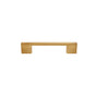 JVJ Hardware - Santorini Collection Satin Brass Finish 96 mm c/c (136 mm OA) Thin Profile Contemporary Pull, Composition Zamac