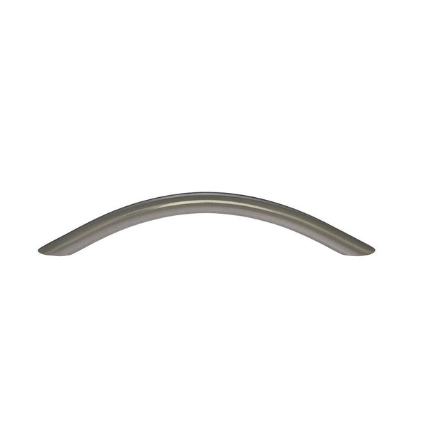 JVJ Hardware - Santorini Collection Satin Nickel Finish 128 mm c/c (154 mm OA) Rounded Bow Pull, Composition Steel - Satin Nickel