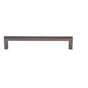 JVJ Hardware - Minimalista Collection Old World Bronze Finish 128 mm c/c Squared Ultra Thin Pull, Composition Zamac - Old World Bronze