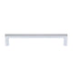 JVJ Hardware - Minimalista Collection Polished Chrome Finish 128 mm c/c Squared Ultra Thin Pull, Composition Zamac - Polished Chrome