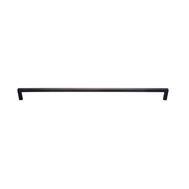 JVJ Hardware - Minimalista Collection Matte Black Finish 320 mm c/c Squared Ultra Thin Pull, Composition Zamac - Matte Black