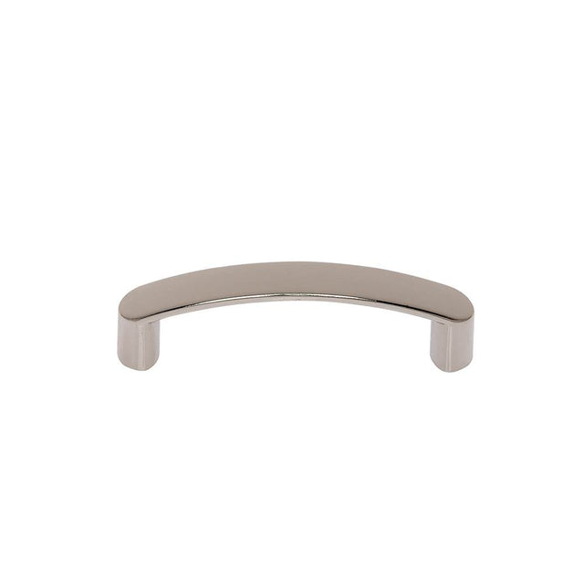 JVJ Hardware - Teres Collection Polished Nickel Finish 96 mm c/c Thick Bowed Pull, Composition Zamac - Polished Nickel