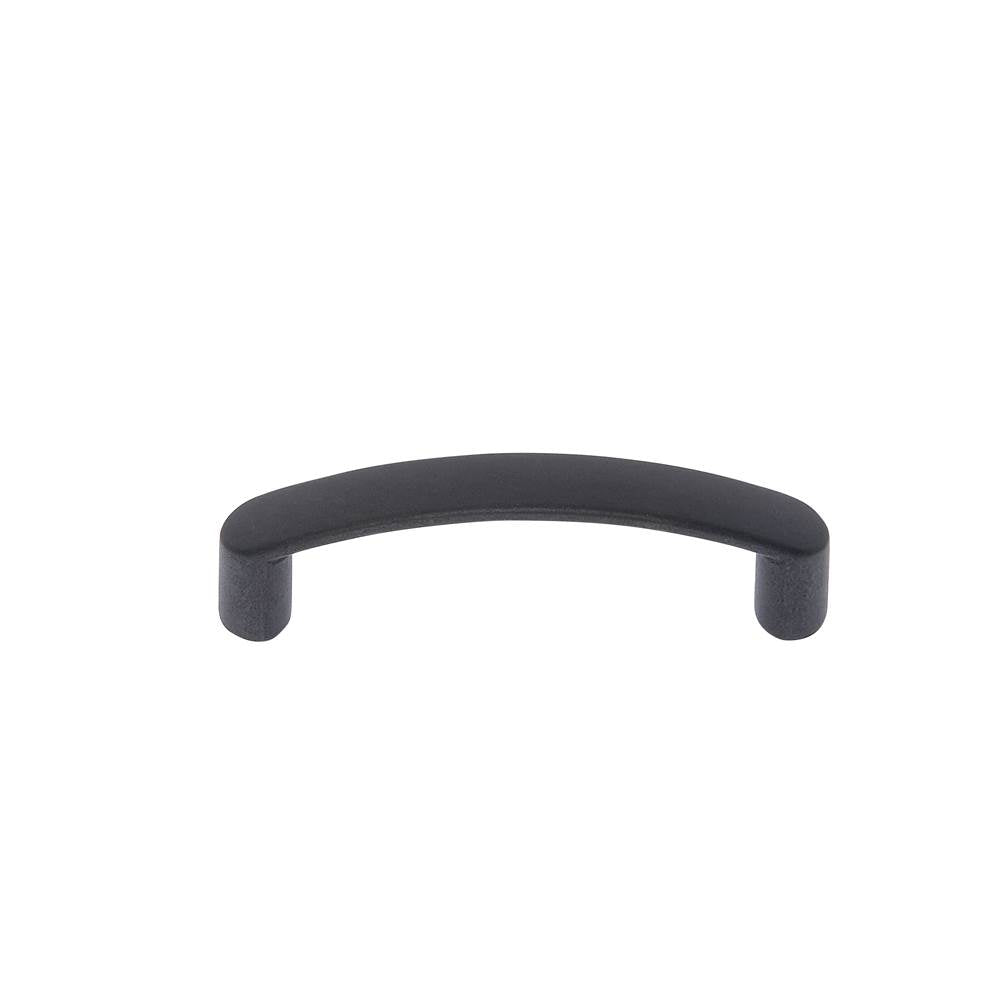 JVJ Hardware - Teres Collection Oil Rubbed Bronze Finish 96 mm c/c Thick Bowed Pull, Composition Zamac - Oil Rubbed Bronze