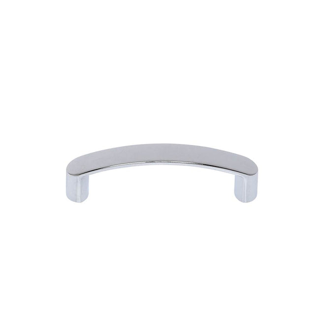 JVJ Hardware - Teres Collection Polished Chrome Finish 96 mm c/c Thick Bowed Pull, Composition Zamac - Polished Chrome