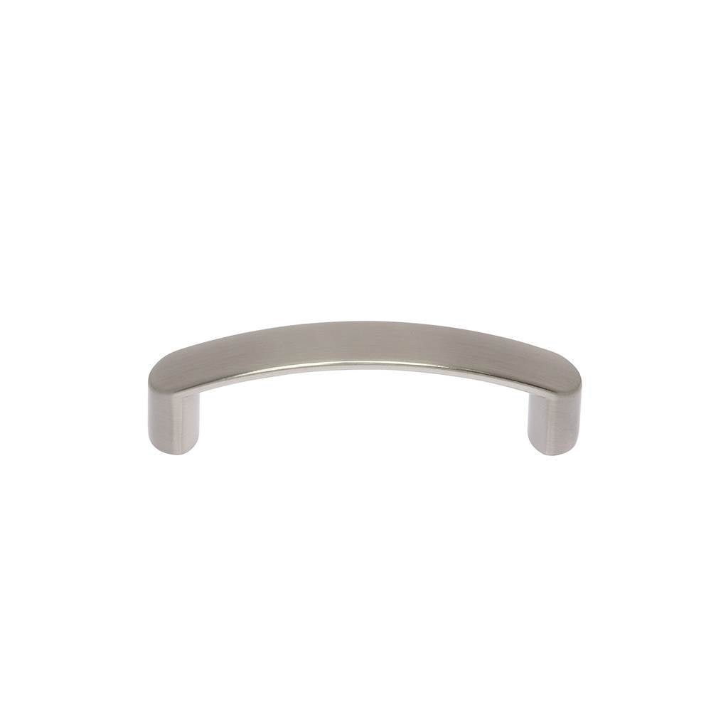 JVJ Hardware - Teres Collection Satin Nickel Finish 96 mm c/c Thick Bowed Pull, Composition Zamac - Satin Nickel
