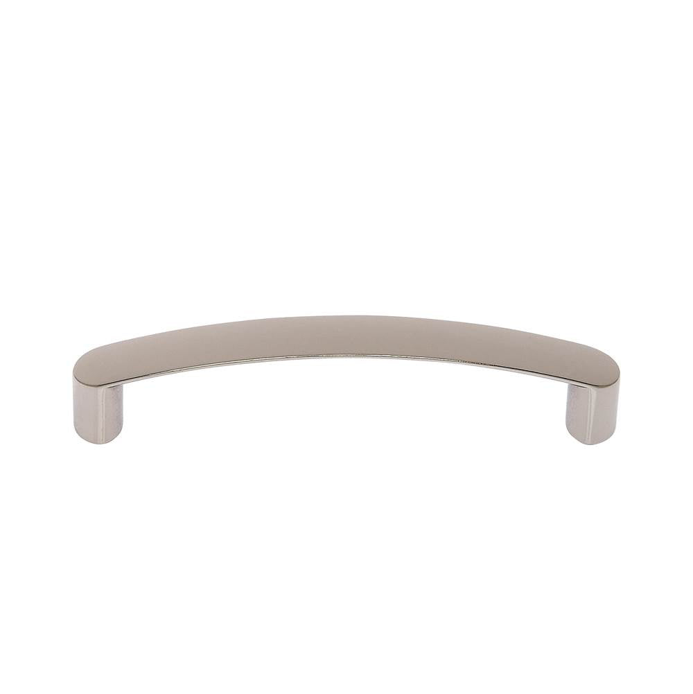 JVJ Hardware - Teres Collection Polished Nickel Finish 128 mm c/c Thick Bowed Pull, Composition Zamac - Polished Nickel