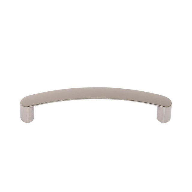 JVJ Hardware - Teres Collection Polished Nickel Finish 128 mm c/c Thick Bowed Pull, Composition Zamac - Polished Nickel