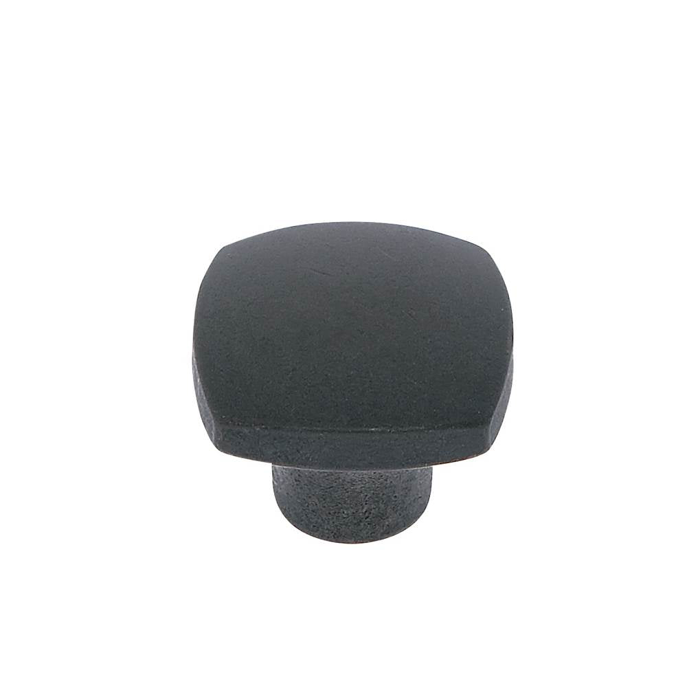 JVJ Hardware - Teres Collection Oil Rubbed Bronze Finish 30 mm Square Knob With Rounded Edges, Composition Zamac - Oil Rubbed Bronze
