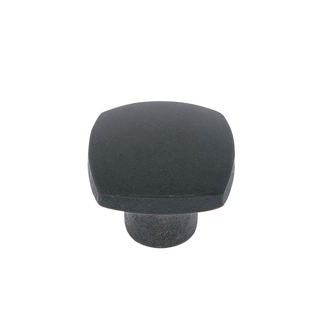JVJ Hardware - Teres Collection Oil Rubbed Bronze Finish 30 mm Square Knob With Rounded Edges, Composition Zamac - Oil Rubbed Bronze