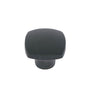 JVJ Hardware - Teres Collection Oil Rubbed Bronze Finish 30 mm Square Knob With Rounded Edges, Composition Zamac - Oil Rubbed Bronze