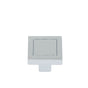 JVJ Hardware - Minimalista Collection Polished Chrome Finish 24 mm Square Knob, Composition Zamac - Polished Chrome