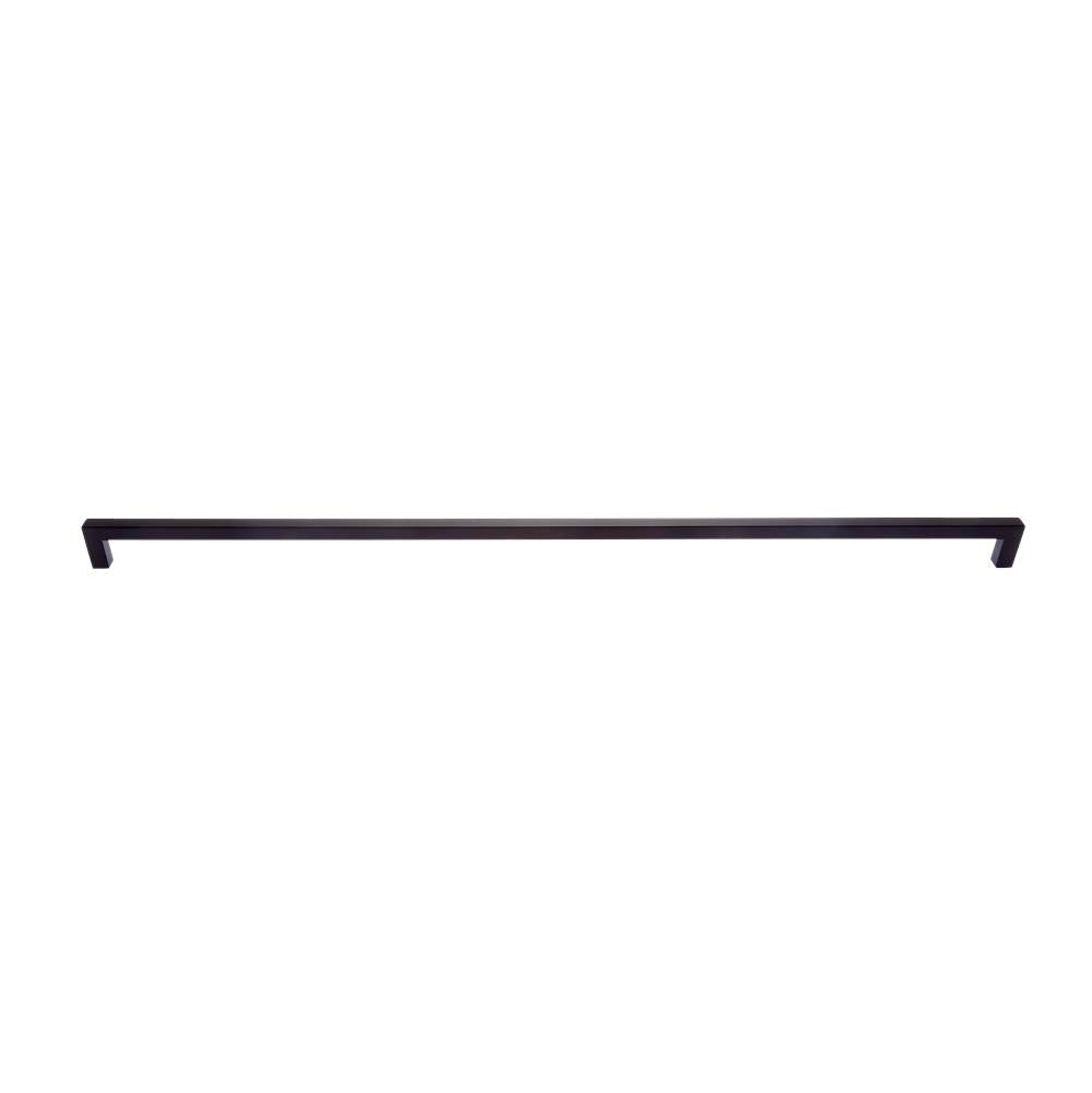 JVJ Hardware - Minimalista Collection Matte Black Finish 492 mm c/c Squared Ultra Thin Pull, Composition Zamac - Satin Brass