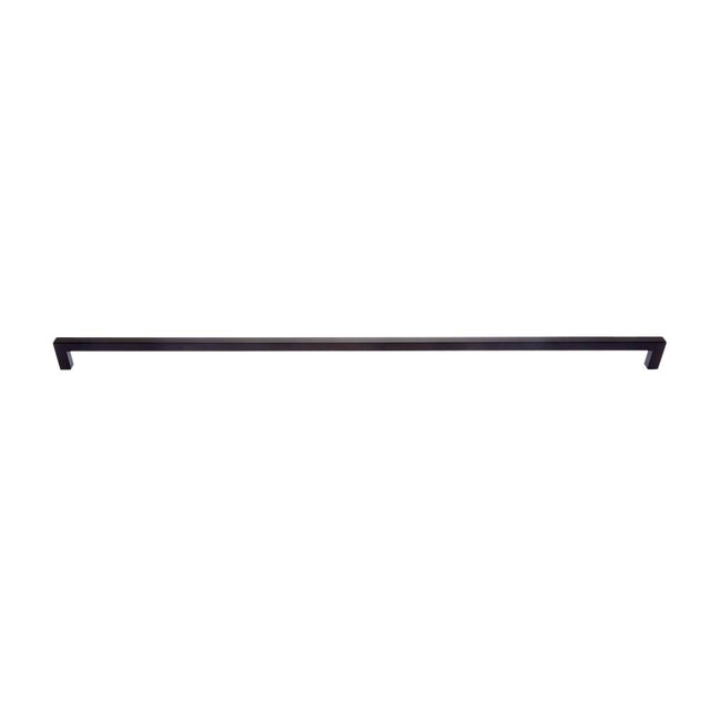 JVJ Hardware - Minimalista Collection Matte Black Finish 492 mm c/c Squared Ultra Thin Pull, Composition Zamac - Satin Brass