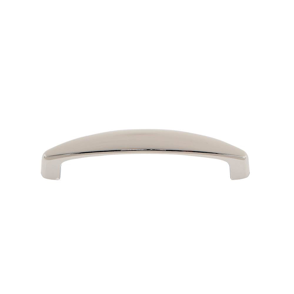 JVJ Hardware - Teres Collection Polished Nickel Finish 96 mm c/c Slim Bowed Pull, Composition Zamac - Polished Nickel
