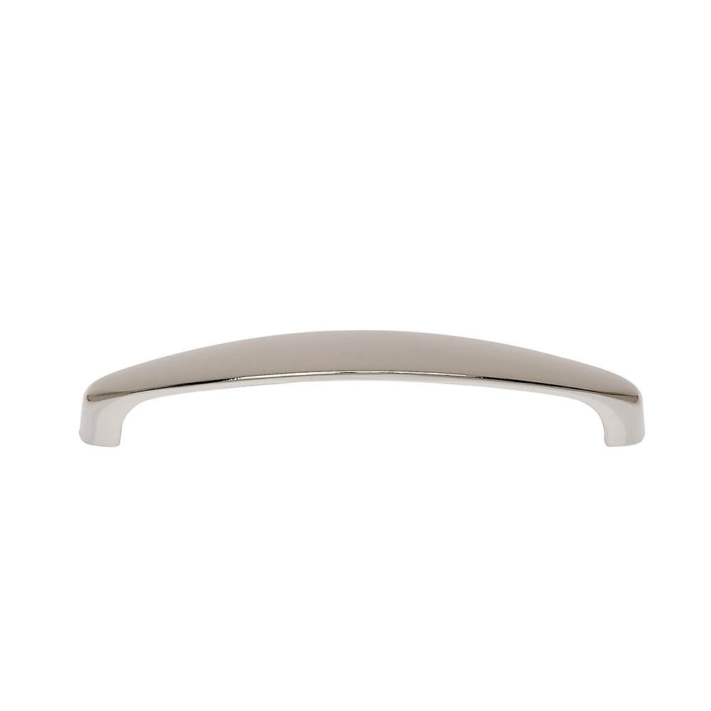 JVJ Hardware - Teres Collection Polished Nickel Finish 128 mm c/c Slim Bowed Pull, Composition Zamac - Polished Nickel