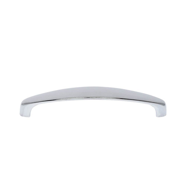 JVJ Hardware - Teres Collection Polished Chrome Finish 128 mm c/c Slim Bowed Pull, Composition Zamac - Polished Chrome