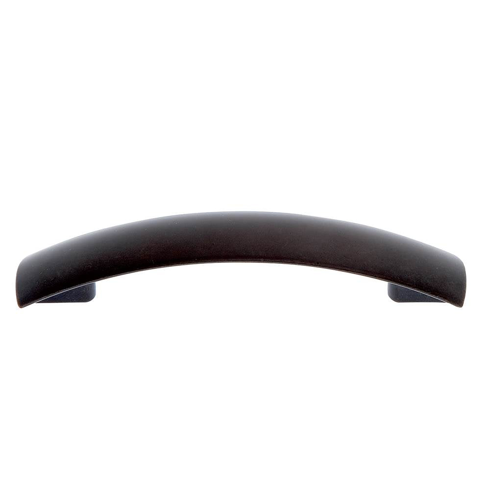 JVJ Hardware - Teres Collection Oil Rubbed Bronze Finish 96 mm c/c Drooped Pull, Composition Zamac - Oil Rubbed Bronze