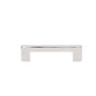 JVJ Hardware - Santorini Collection Polished Nickel Finish 96 mm c/c (112 mm OA) Rounded Modern Pull, Composition Zamac - Polished Nickel
