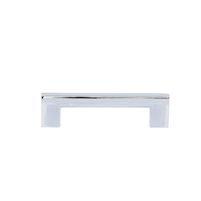 JVJ Hardware - Santorini Collection Polished Chrome Finish 96 mm c/c (112 mm OA) Rounded Modern Pull, Composition Zamac - Polished Chrome