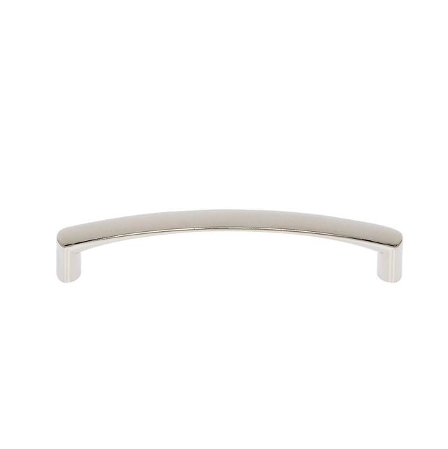 JVJ Hardware - Teres Collection Polished Nickel Finish 96 mm c/c Thin Bowed Pull, Composition Zamac - Polished Nickel