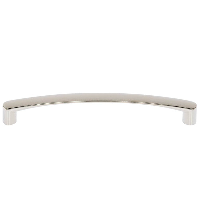 JVJ Hardware - Teres Collection Polished Nickel Finish 128 mm c/c Thin Bowed Pull, Composition Zamac - Polished Nickel