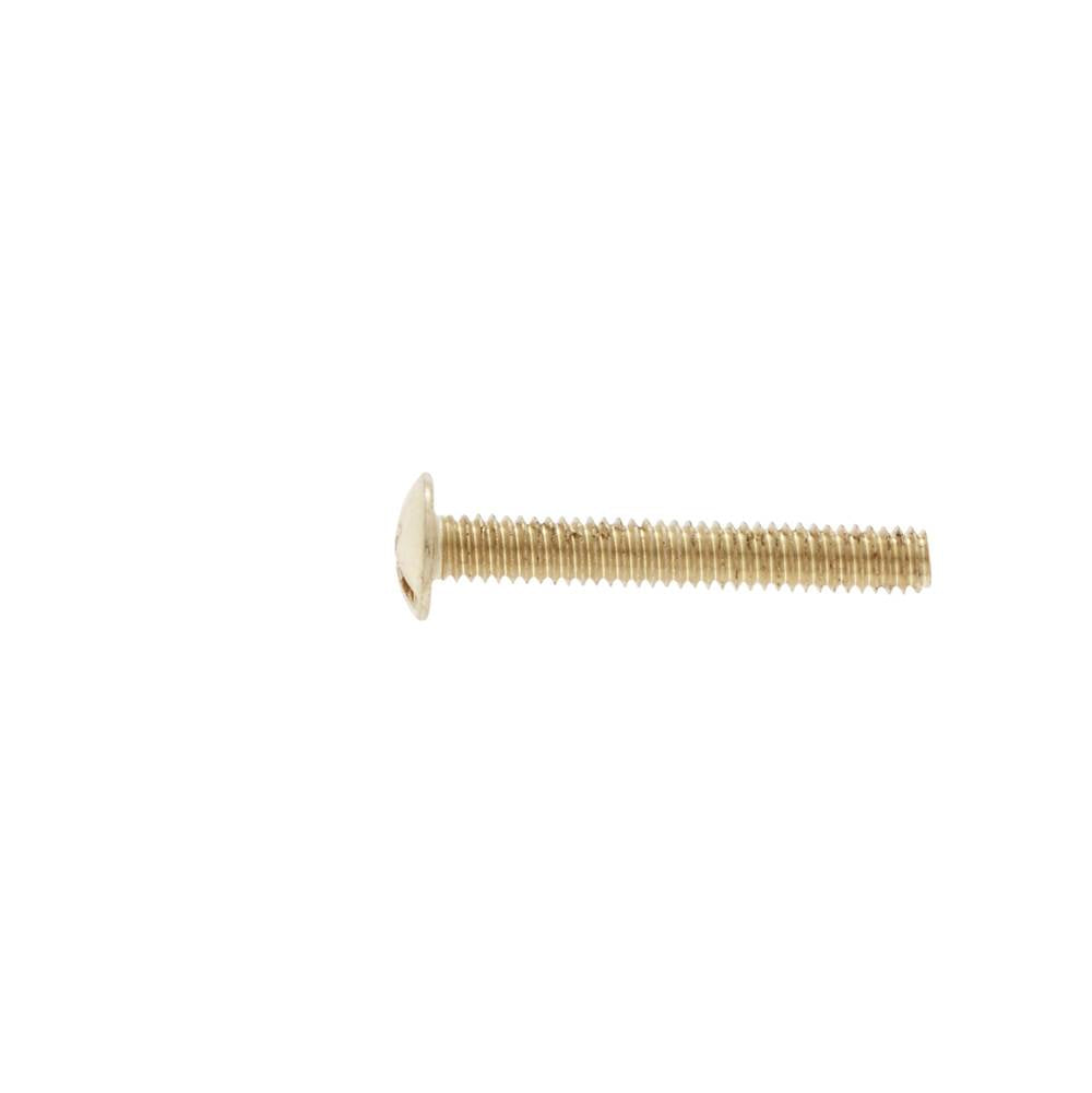 JVJ Hardware - Polished Brass Finish 8/32 X 1-1/8'' Machine Screw (500 Count), Composition Zamac - Polished Brass
