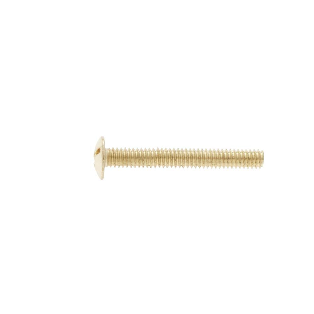 JVJ Hardware - Polished Brass Finish 8/32 X 1-1/4'' Machine Screw (500 Count), Composition Zamac - Polished Brass