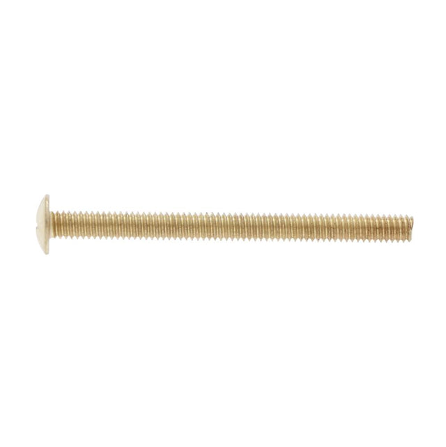 JVJ Hardware - Polished Brass Finish 8/32 X 2'' Machine Screw (500 Count), Composition Zamac - Polished Brass