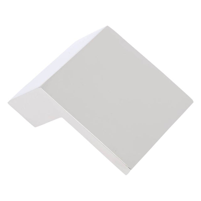 JVJ Hardware - Aster Collection Polished Nickel Finish 60 mm Tapered Modern Knob, Composition Zamac - Polished Nickel