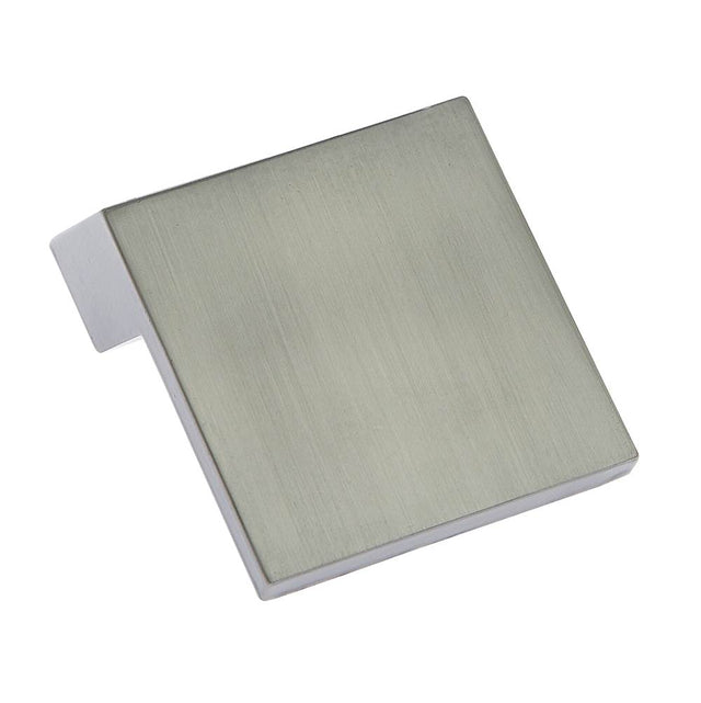 JVJ Hardware - Aster Collection Satin Nickel Finish 60 mm Tapered Modern Knob, Composition Zamac - Satin Nickel
