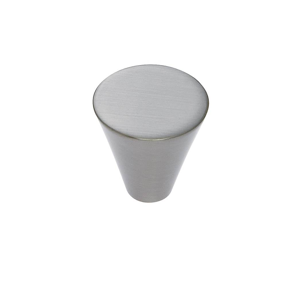 JVJ Hardware - Aster Collection Satin Nickel Finish 25 mm Conical Knob, Composition Zamac - Satin Nickel