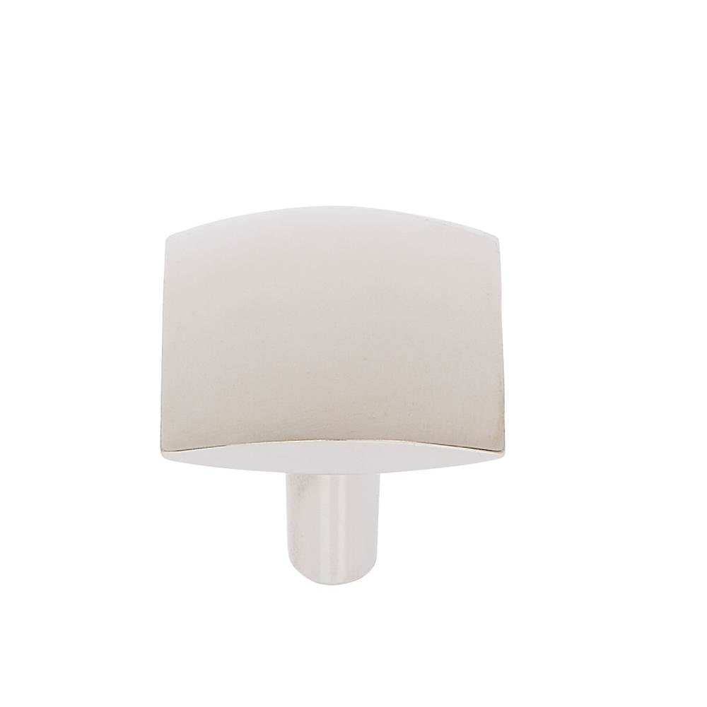 JVJ Hardware - Teres Collection Polished Nickel Finish 32 mm Drooped Knob, Composition Zamac - Polished Nickel