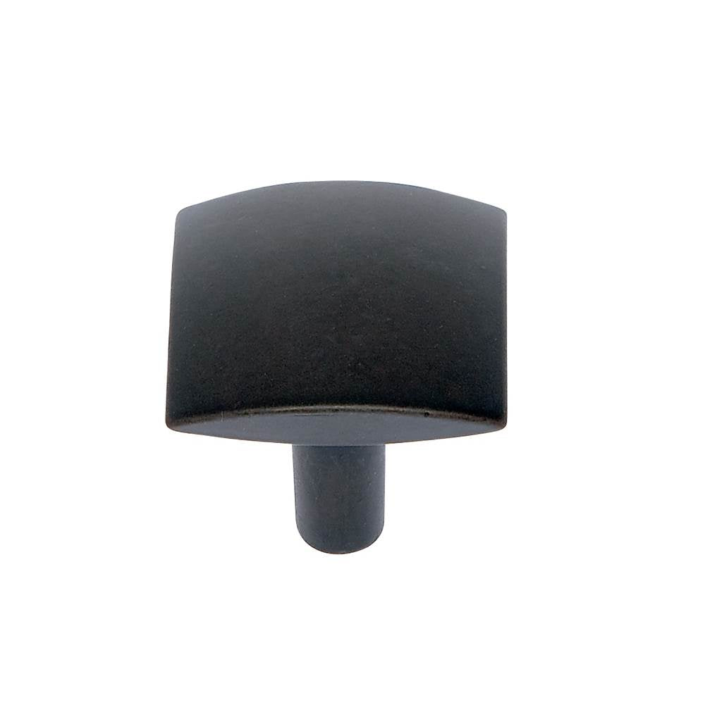 JVJ Hardware - Teres Collection Oil Rubbed Bronze Finish 32 mm Drooped Knob, Composition Zamac - Oil Rubbed Bronze