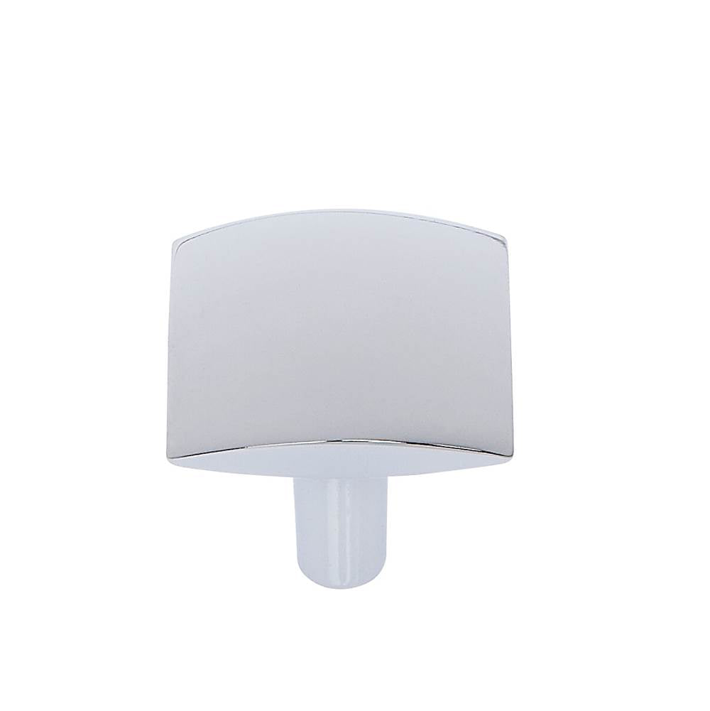 JVJ Hardware - Teres Collection Polished Chrome Finish 32 mm Drooped Knob, Composition Zamac - Polished Chrome
