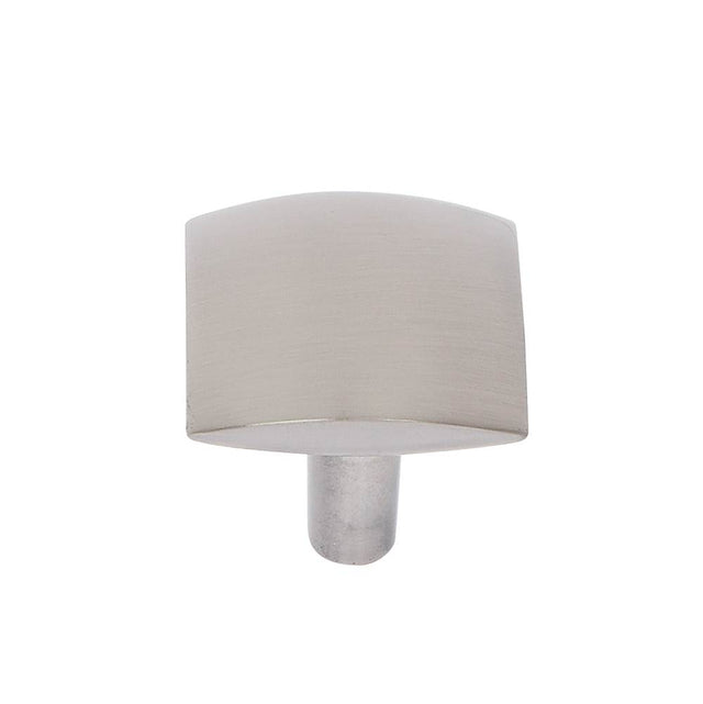 JVJ Hardware - Teres Collection Satin Nickel Finish 32 mm Drooped Knob, Composition Zamac - Satin Nickel