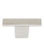 JVJ Hardware - Minimalista Collection Polished Nickel Finish 52 mm X 12 mm Squared ''T'' Knob, Composition Zamac - Polished Nickel