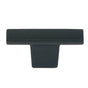 JVJ Hardware - Minimalista Collection Oil Rubbed Bronze Finish 52 mm X 12 mm Squared ''T'' Knob, Composition Zamac - Oil Rubbed Bronze
