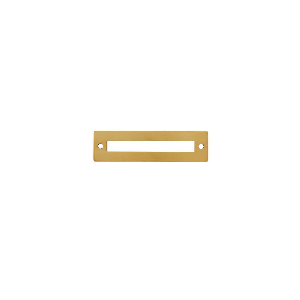 JVJ Hardware - Modplate Collection Satin Brass Finish 96 mm c/c Squared Backplate, Composition Zamac