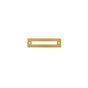 JVJ Hardware - Modplate Collection Satin Brass Finish 96 mm c/c Squared Backplate, Composition Zamac